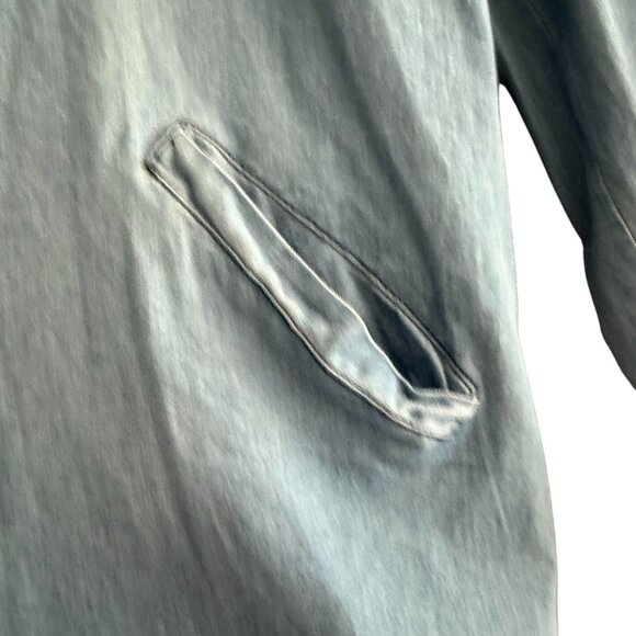 NWT My Still Life Hooded Denim Full Zip Jacket Women's Large Light Wash Blue - Picture 3 of 10